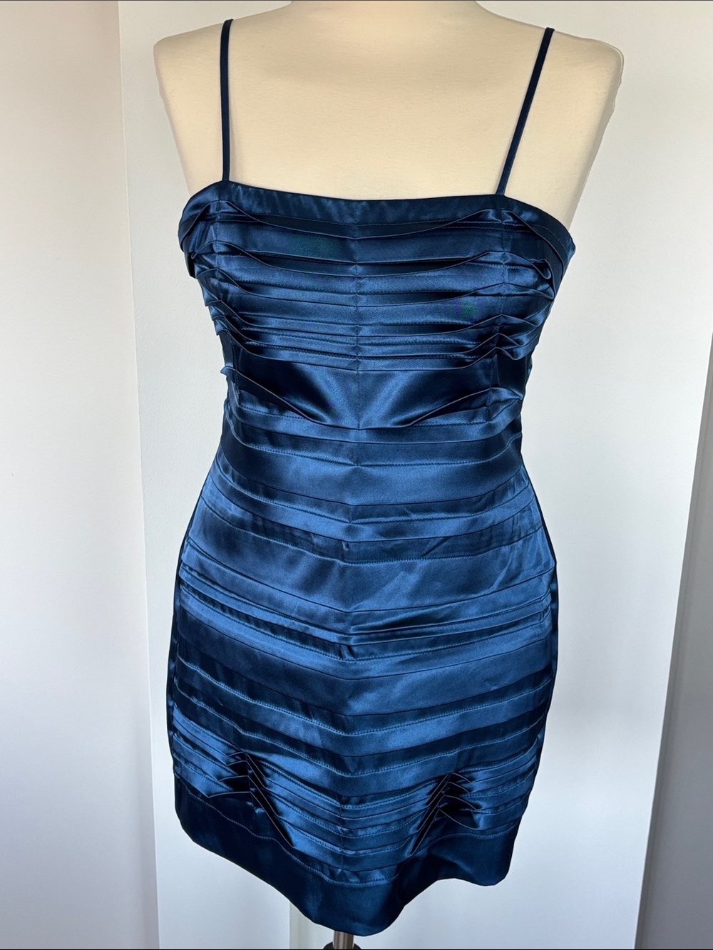 Navy blue mini dress